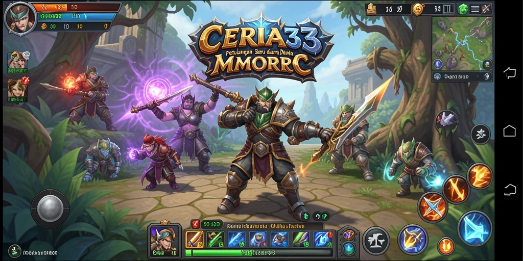 Gameplay <strong>CERIA33</strong> menampilkan aksi seru dalam pertempuran epik.