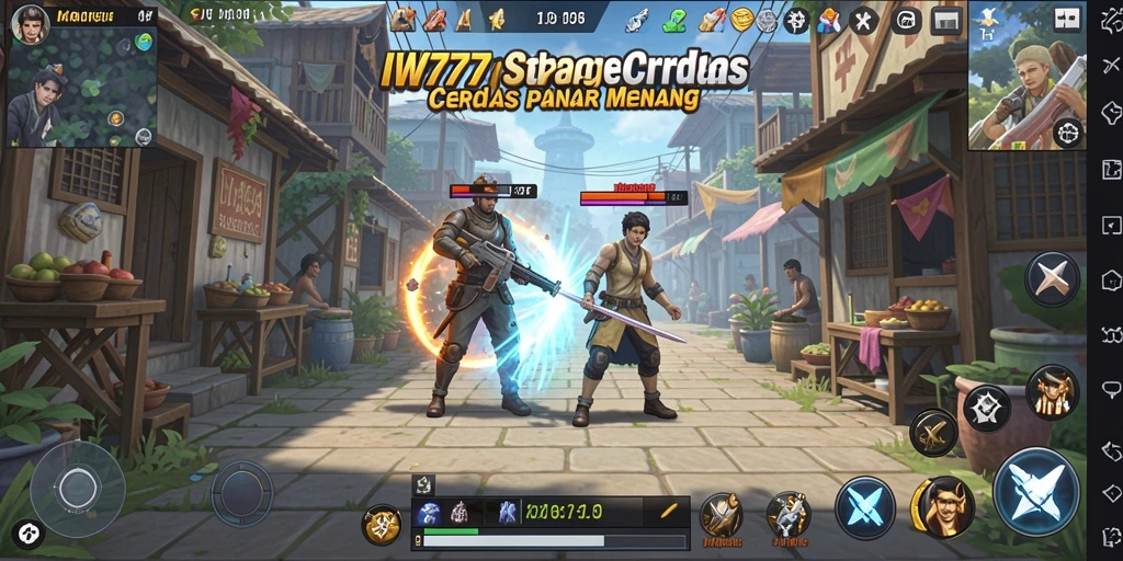 Screenshot IW777 menampilkan pertempuran strategi yang menarik dan dinamis.