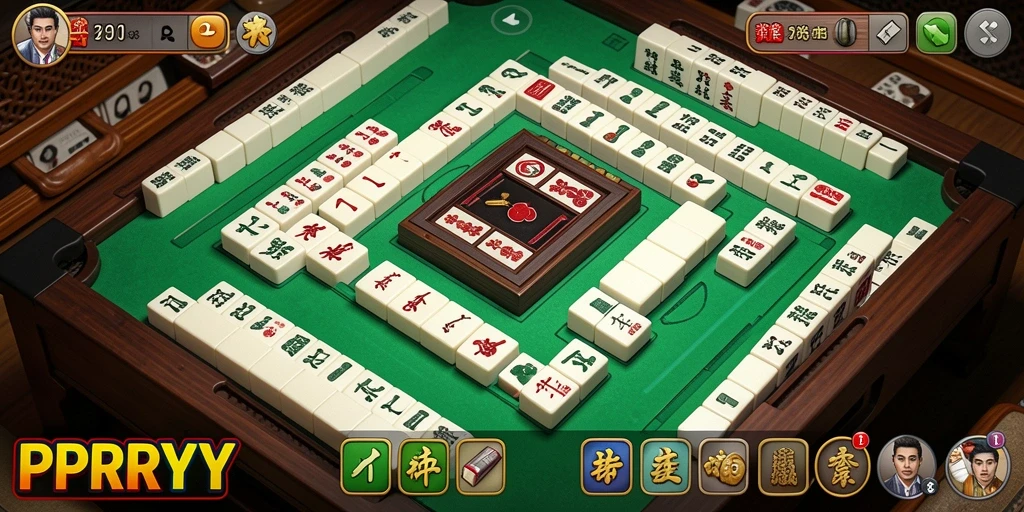 Screenshot utama PPRRYY menampilkan gameplay Mahjong yang seru dan menantang.