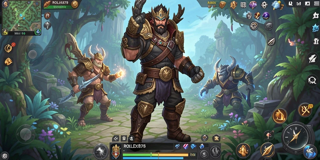 Tampilan gameplay ROLEX878 yang menakjubkan dalam dunia MMORPG.